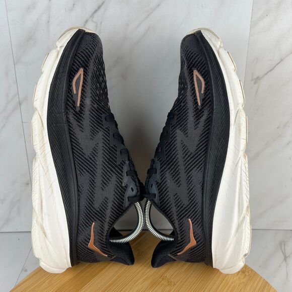 Hoka One One Clifton 9 Womens Size 9.5 B Black Running Sneaker Shoe 1127896 BRGL - Picture 5 of 8